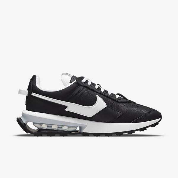 Black / Metal Silver / White Nike Air Max Pre-Day Women's Sneakers | NK318AVC