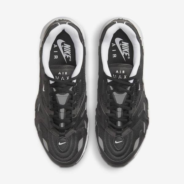 Black / Metal Silver / White Nike Air Max 96 2 Women's Sneakers | NK734KCL