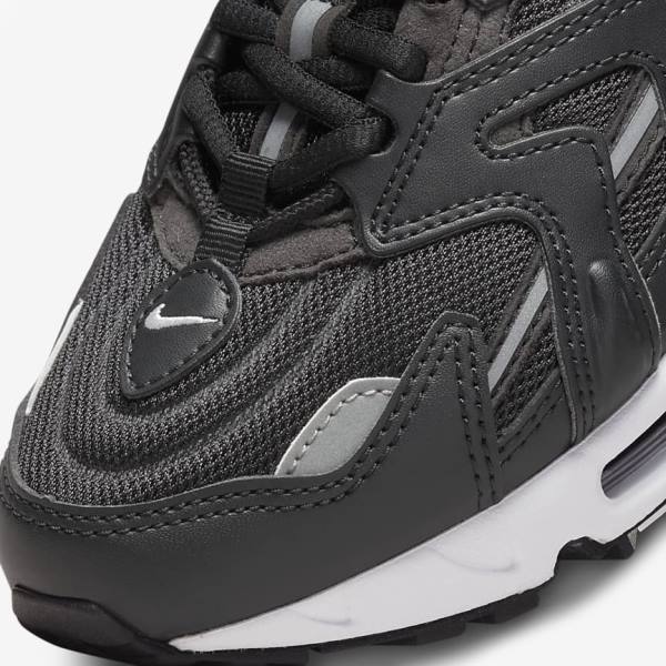 Black / Metal Silver / White Nike Air Max 96 2 Women's Sneakers | NK734KCL