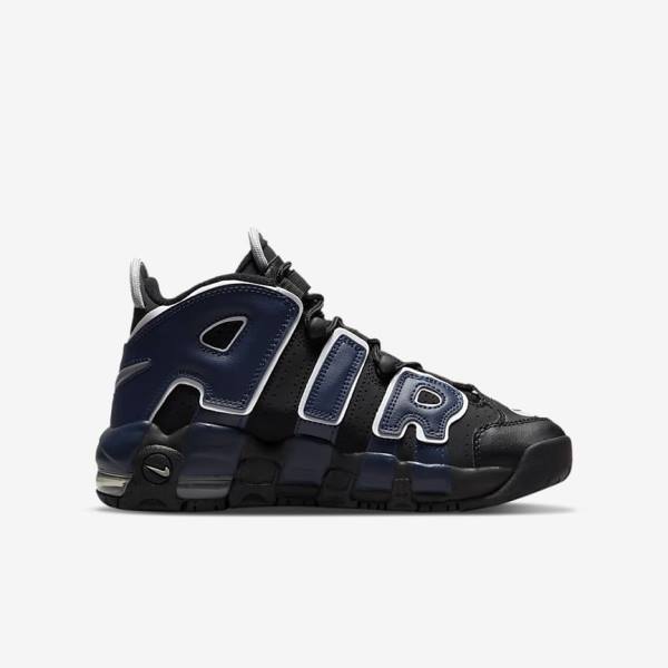 Black / Navy / White / Red Nike Air More Uptempo Older Kids' Sneakers | NK289KTA