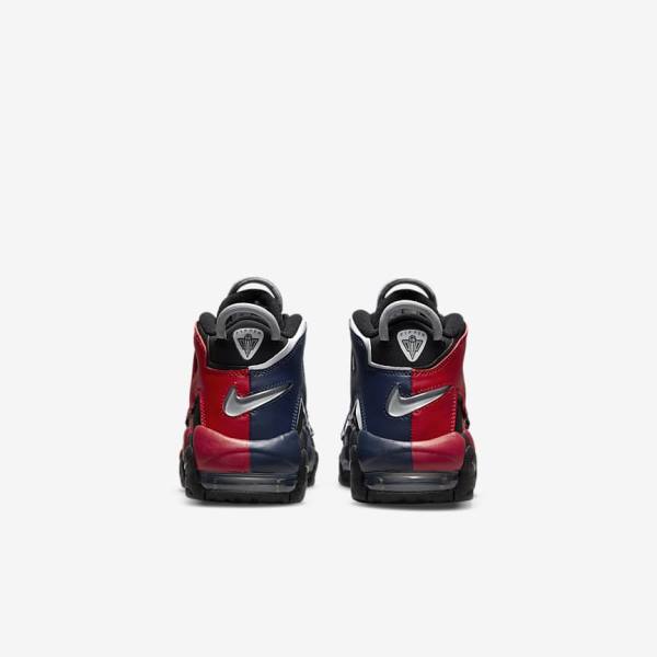 Black / Navy / White / Red Nike Air More Uptempo Older Kids' Sneakers | NK289KTA