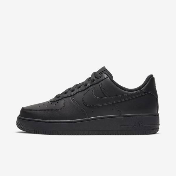 Black Nike Air Force 1 07 Women\'s Sneakers | NK682KOF