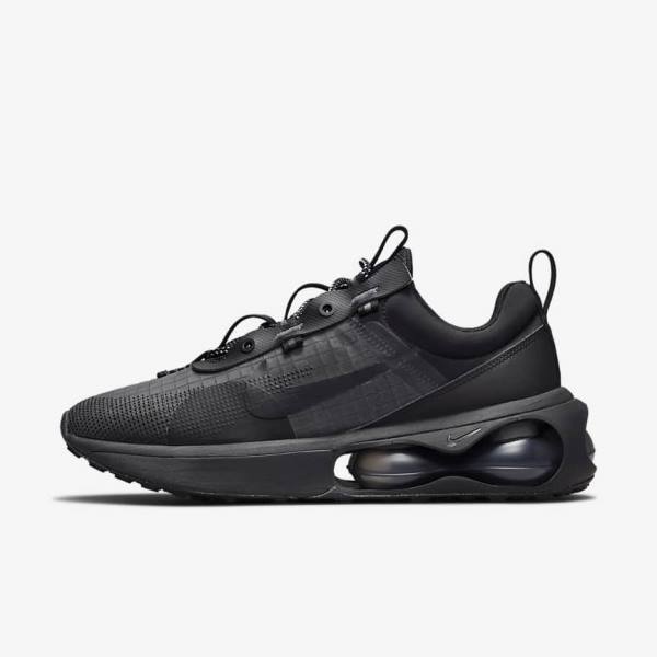 Black Nike Air Max 2021 Men\'s Sneakers | NK243ZBC