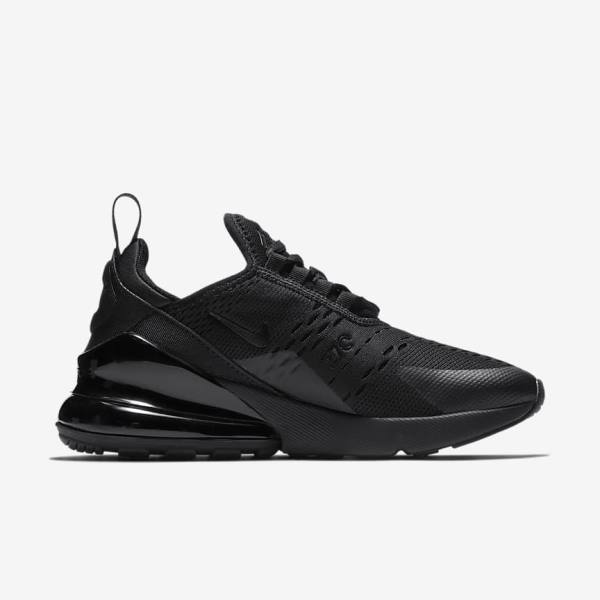 Black Nike Air Max 270 Older Kids' Sneakers | NK036AZN