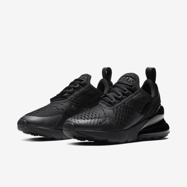 Black Nike Air Max 270 Older Kids' Sneakers | NK036AZN