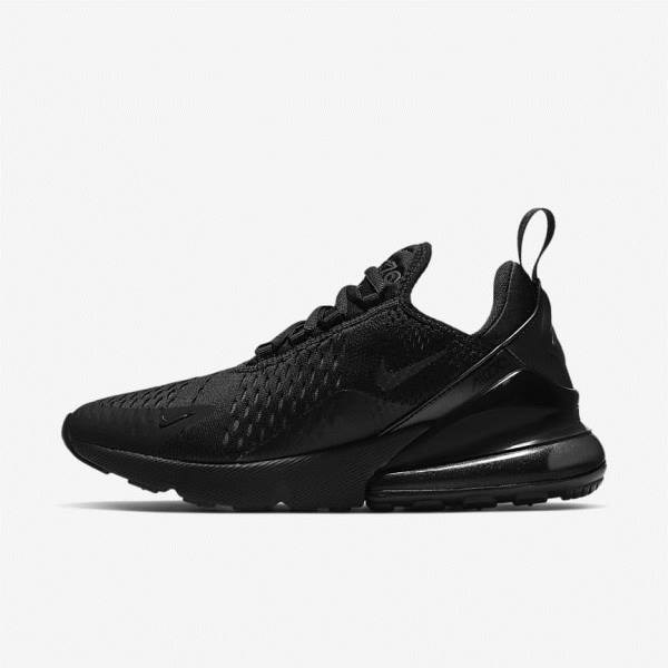 Black Nike Air Max 270 Women\'s Sneakers | NK372EOC