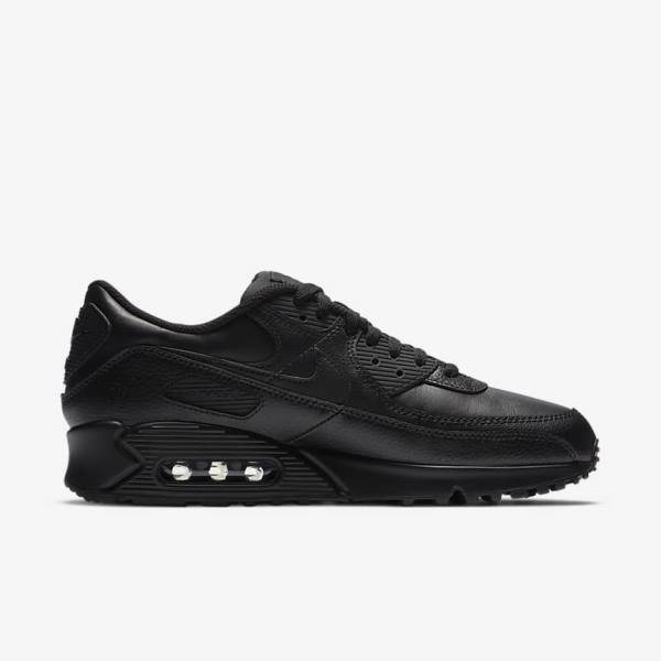 Black Nike Air Max 90 LTR Men's Sneakers | NK245PLS