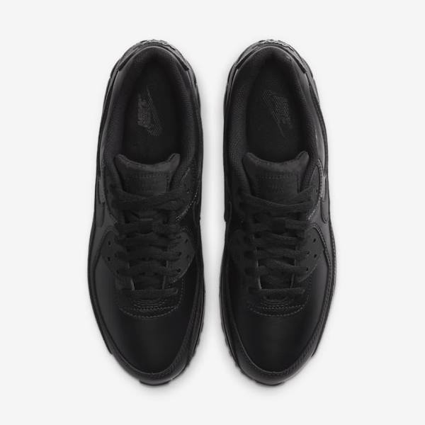 Black Nike Air Max 90 LTR Men's Sneakers | NK245PLS