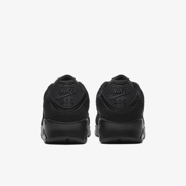 Black Nike Air Max 90 Men's Sneakers | NK497IAD