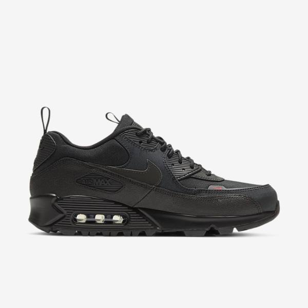 Black Nike Air Max 90 Surplus Men's Sneakers | NK093JBZ