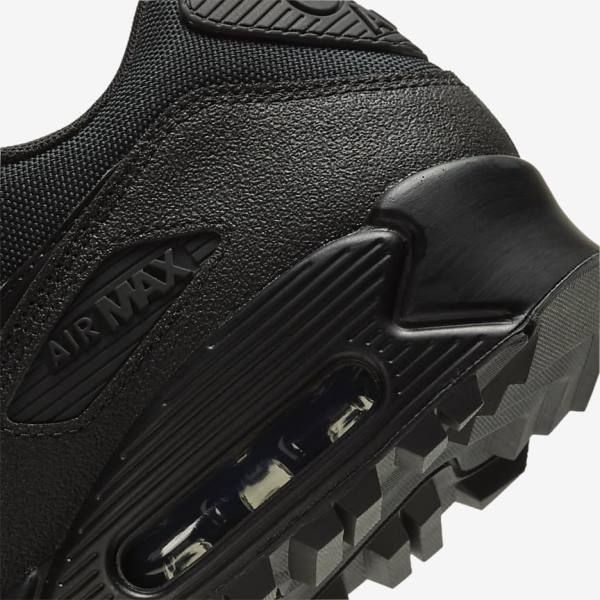 Black Nike Air Max 90 Surplus Men's Sneakers | NK093JBZ