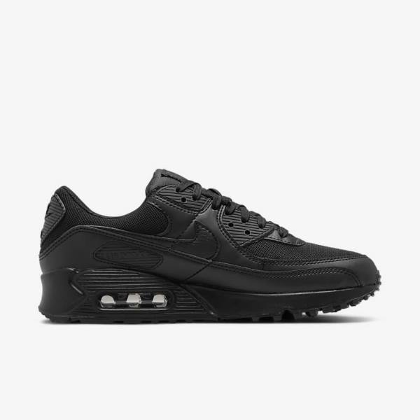 Black Nike Air Max 90 Women's Sneakers | NK251DGO