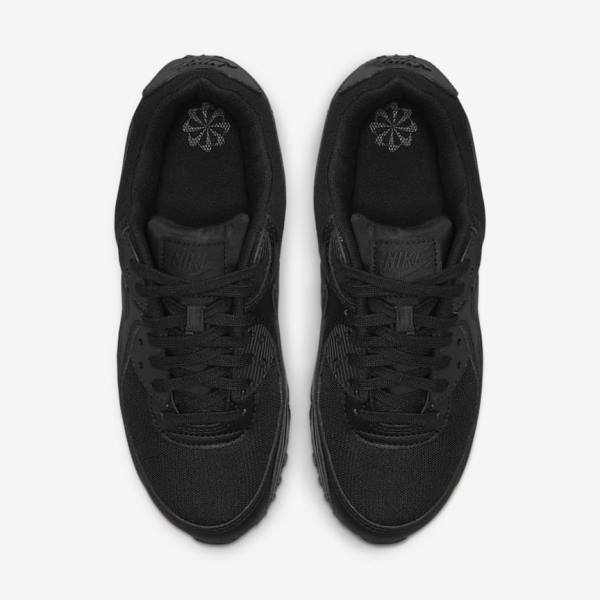 Black Nike Air Max 90 Women's Sneakers | NK251DGO