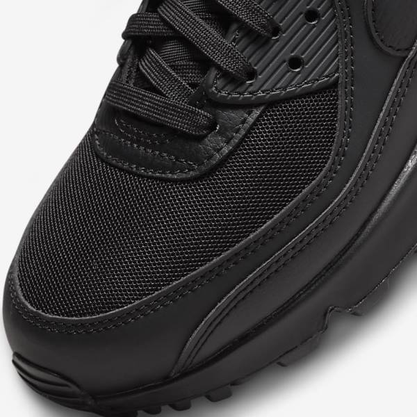 Black Nike Air Max 90 Women's Sneakers | NK251DGO