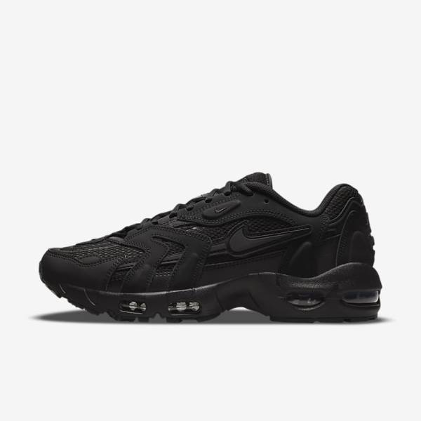 Black Nike Air Max 96 2 Men\'s Sneakers | NK618JGL