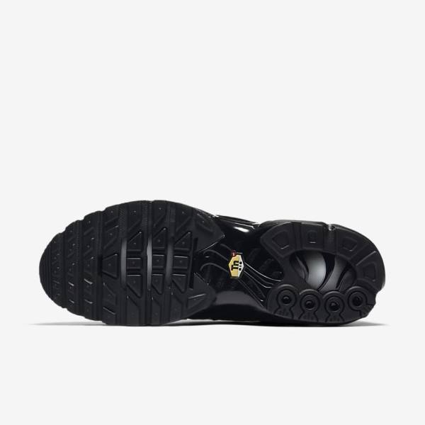 Black Nike Air Max Plus Men's Sneakers | NK369NFD