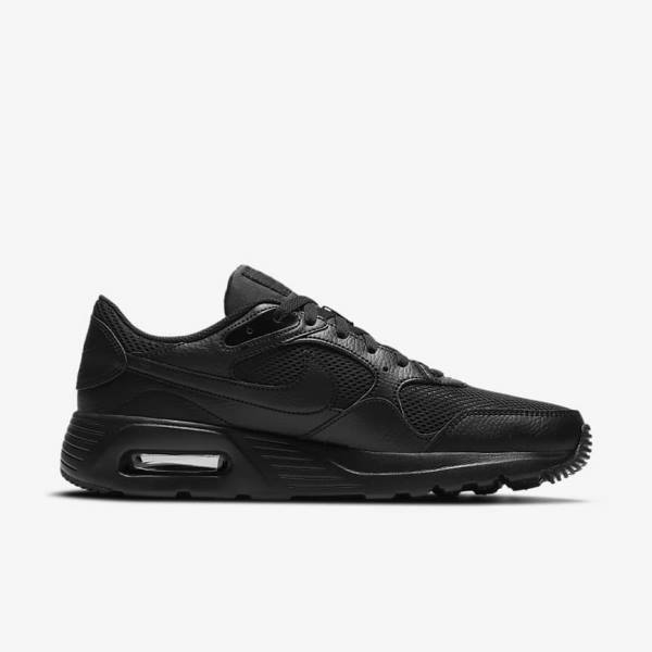 Black Nike Air Max SC Men's Sneakers | NK067OYR