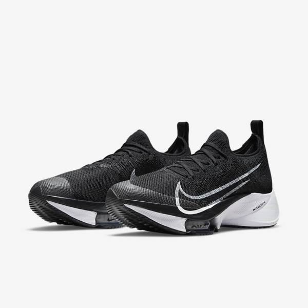 Black Nike Air Zoom Tempo NEXT% Road Women's Running Shoes | NK465BUJ