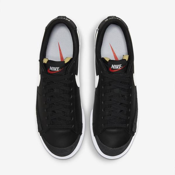 Black Nike Blazer Low Platform Women's Sneakers | NK962JVW