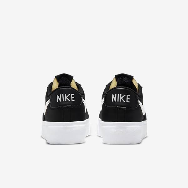 Black Nike Blazer Low Platform Women's Sneakers | NK962JVW