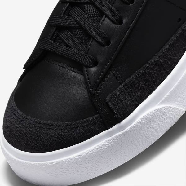 Black Nike Blazer Low Platform Women's Sneakers | NK962JVW