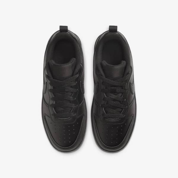 Black Nike Court Borough Low 2 Older Kids' Sneakers | NK863DTA