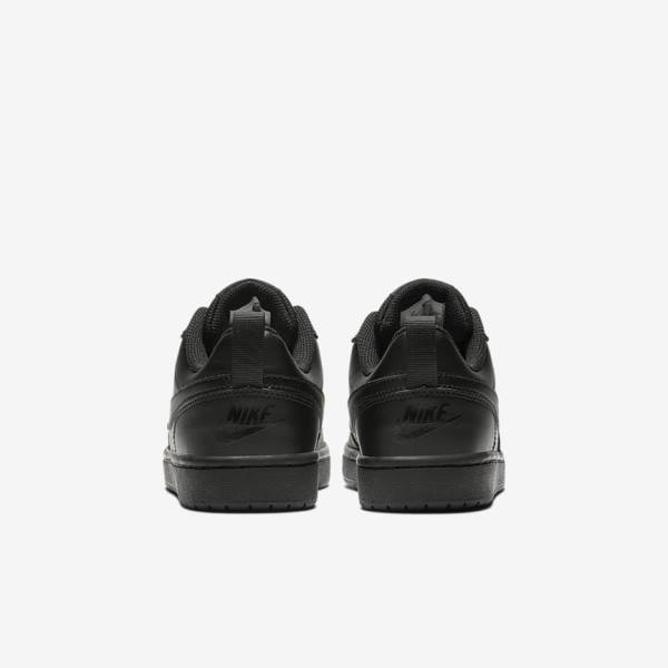 Black Nike Court Borough Low 2 Older Kids' Sneakers | NK863DTA