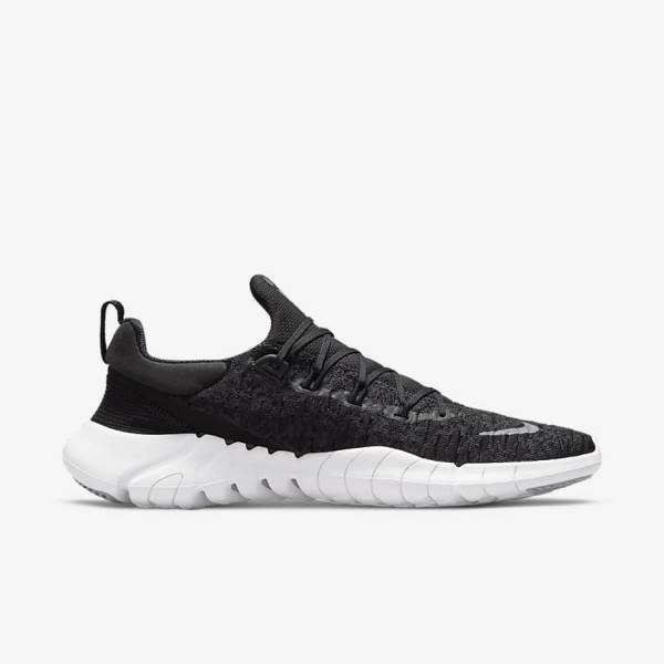 Black Nike Free Run 5.0 Road Men's Running Shoes | NK732YFU