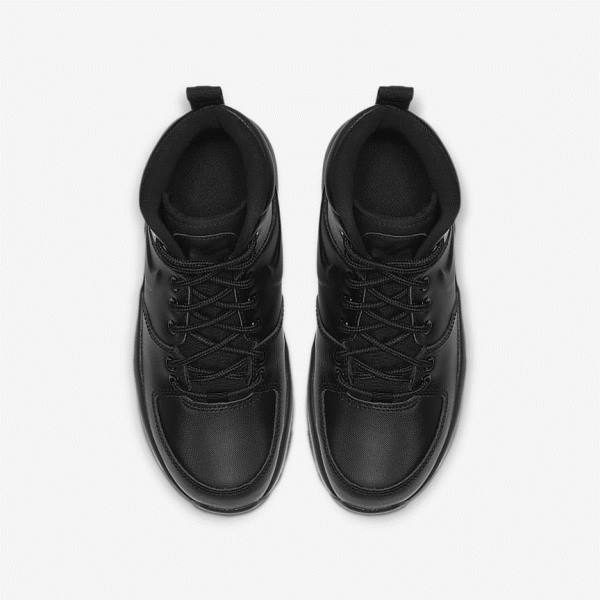 Black Nike Manoa LTR Older Boot Kids' Sneakers | NK568BUM