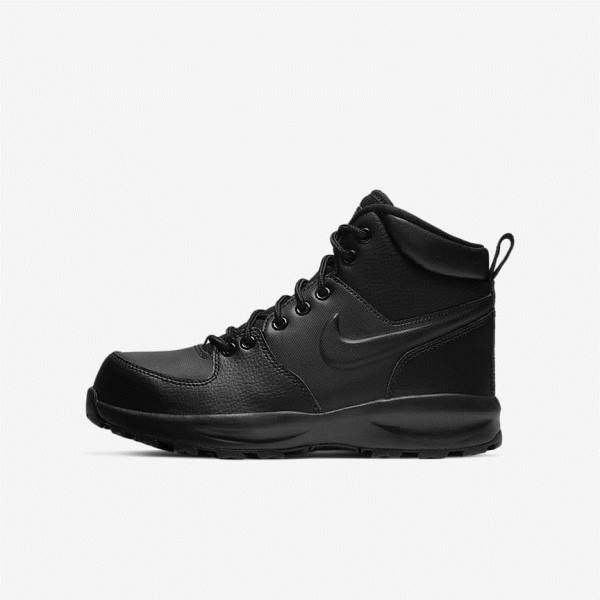 Black Nike Manoa LTR Older Boot Kids\' Sneakers | NK568BUM