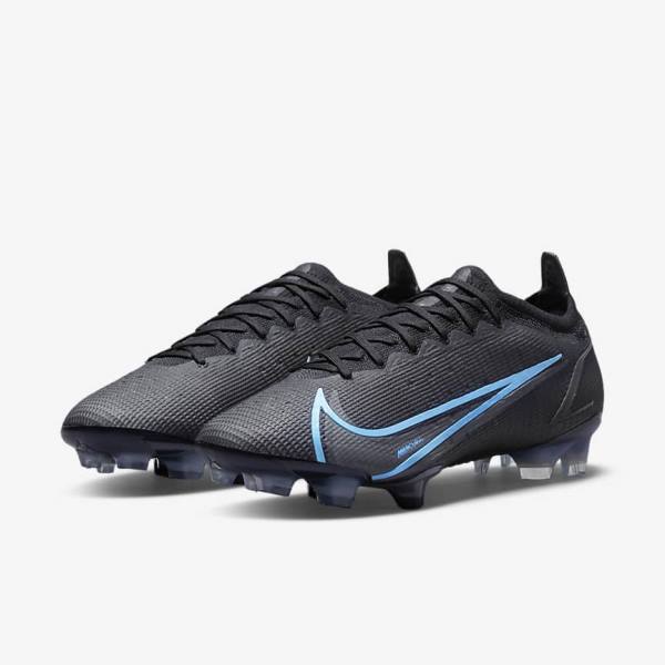 Black Nike Mercurial Vapor 14 Elite FG Firm-Ground Men's Football Shoes | NK032KSH