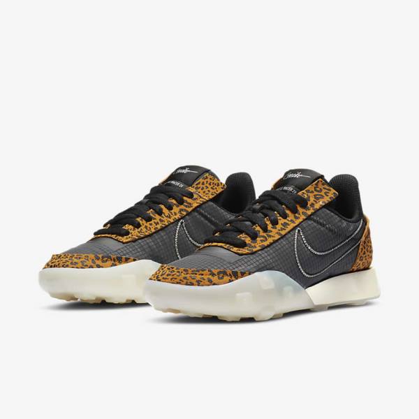 Black Nike Waffle Racer 2X Women's Sneakers | NK042UZF