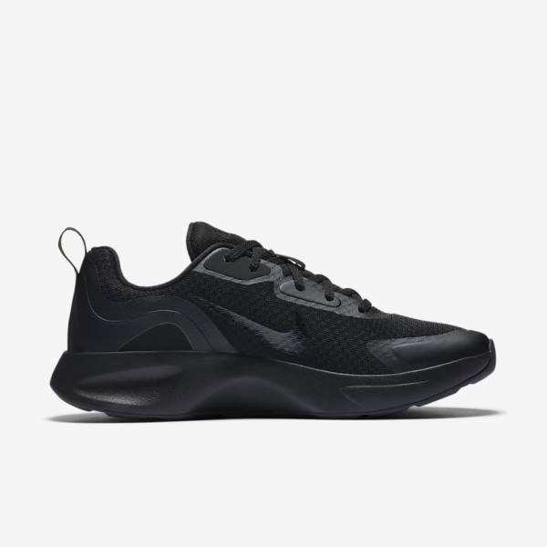 Black Nike Wearallday Women's Sneakers | NK403GTS