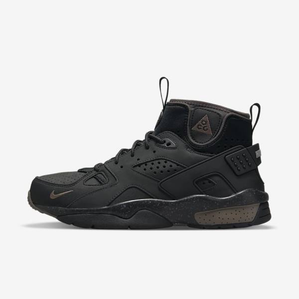 Black / Olive Grey Nike ACG Air Mowabb Men\'s Sneakers | NK125SVN