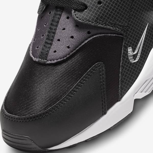 Black / Orange / Grey / White Nike Air Huarache Men's Sneakers | NK604WID