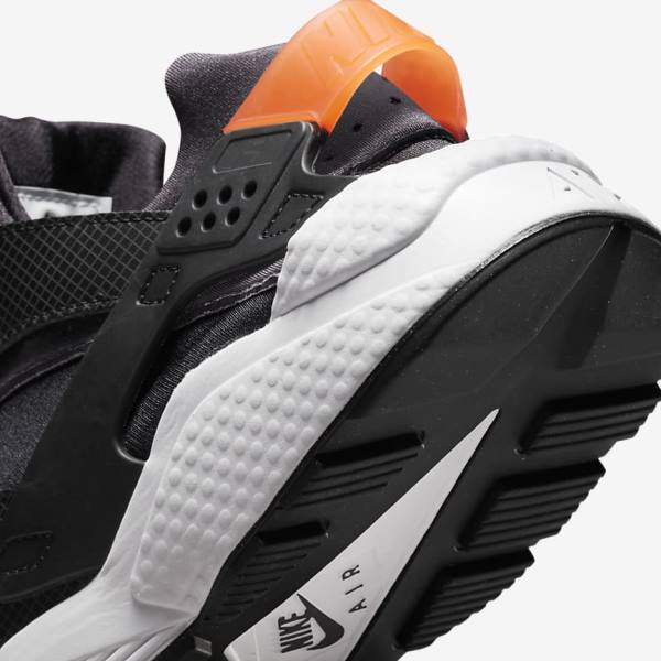 Black / Orange / Grey / White Nike Air Huarache Men's Sneakers | NK604WID