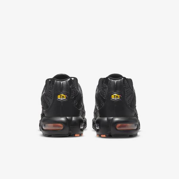 Black / Orange / Grey / White Nike Air Max Plus Men's Sneakers | NK826VWR