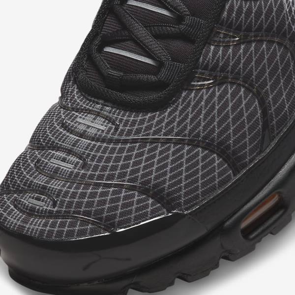 Black / Orange / Grey / White Nike Air Max Plus Men's Sneakers | NK826VWR