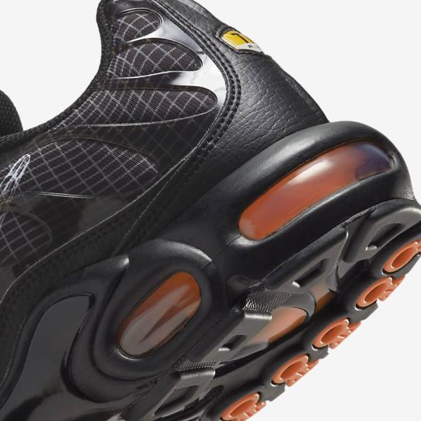 Black / Orange / Grey / White Nike Air Max Plus Men's Sneakers | NK826VWR