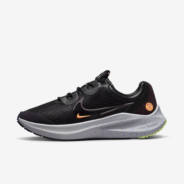 Black / Orange / Purple Nike Zoom Winflo 8 Shield Weatherised Road Women\'s Running Shoes | NK095EXZ