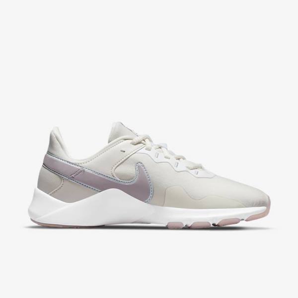 Black / Platinum / White Nike Legend Essential 2 Premium Women's Training Shoes | NK538SZW