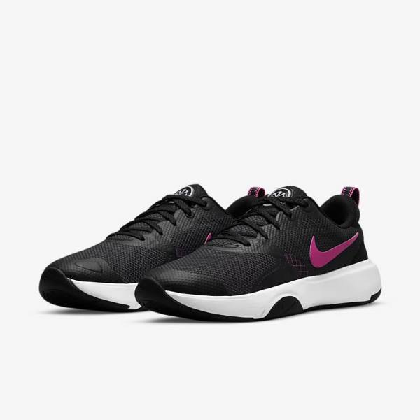 Black / Purple / Pink Nike City Rep TR Women's Training Shoes | NK160EBP