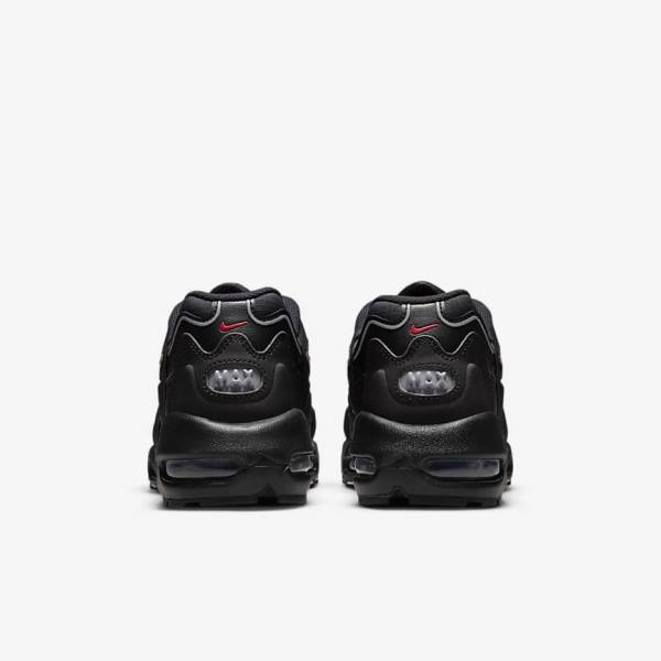 Black / Red / White Nike Air Max 96 II Men's Sneakers | NK637SBI