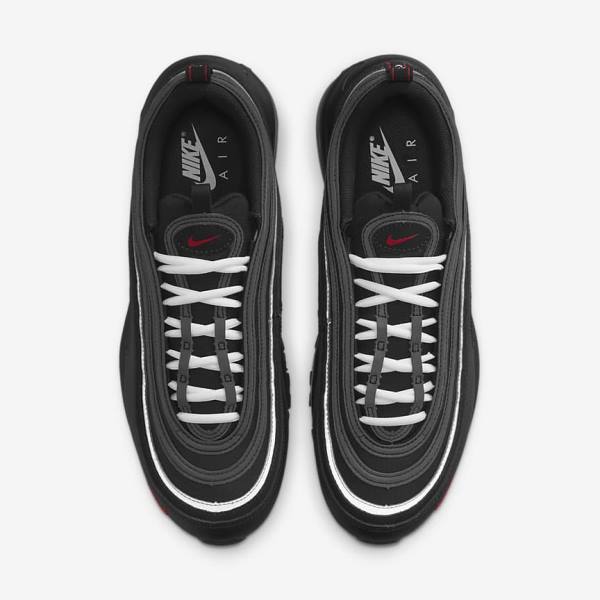 Black / Red / White Nike Air Max 97 Men's Sneakers | NK681OZG