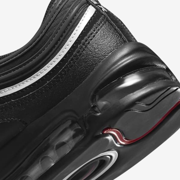 Black / Red / White Nike Air Max 97 Men's Sneakers | NK681OZG