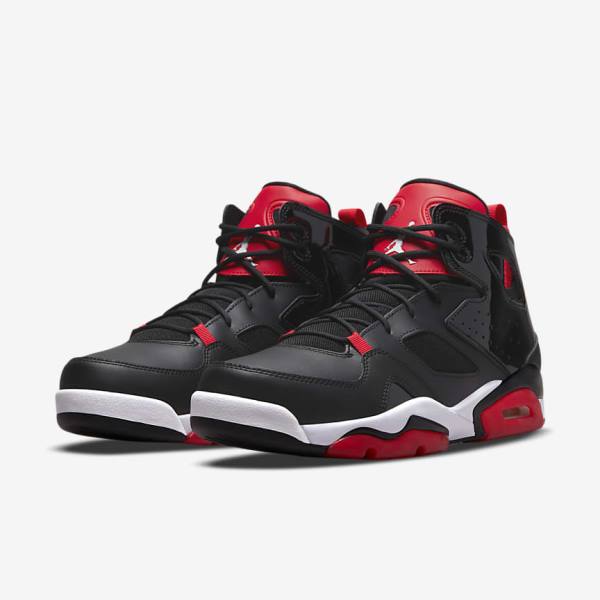 Black / Red / White Nike Jordan Flight Club 91 Men's Jordan Shoes | NK082GRL