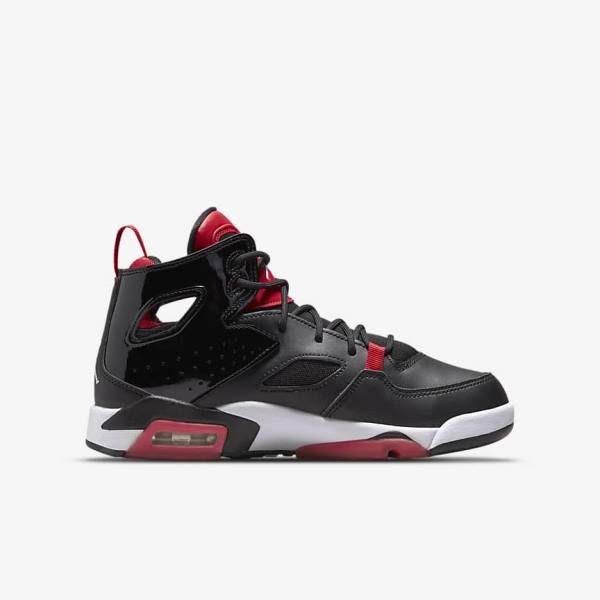 Black / Red / White Nike Jordan Flight Club 91 Older Kids' Sneakers | NK918JQV