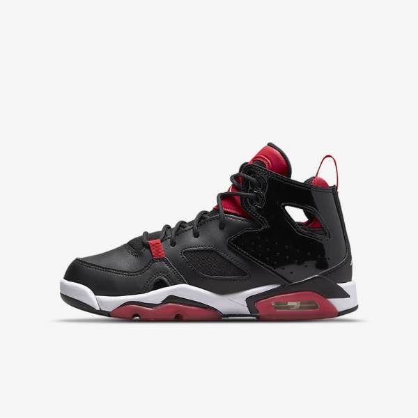 Black / Red / White Nike Jordan Flight Club 91 Older Kids\' Sneakers | NK918JQV