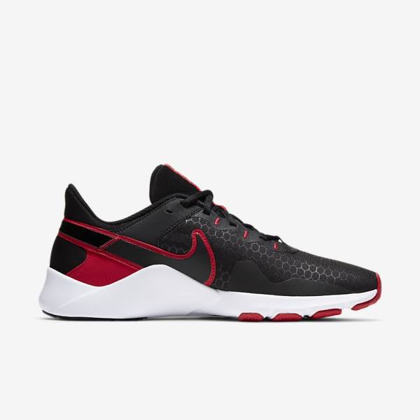 Black / Red / White Nike Legend Essential 2 Men's Training Shoes | NK674YEP