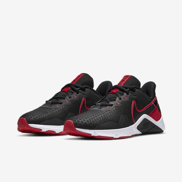 Black / Red / White Nike Legend Essential 2 Men's Training Shoes | NK674YEP